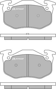 Motaquip LVXL745 - Kit de plaquettes de frein, frein à disque cwaw.fr