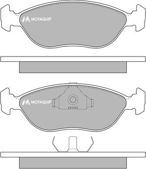 Motaquip LVXL740 - Kit de plaquettes de frein, frein à disque cwaw.fr