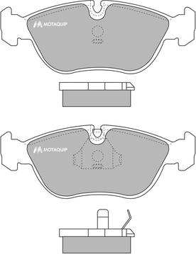 Motaquip LVXL741 - Kit de plaquettes de frein, frein à disque cwaw.fr