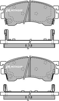 Motaquip LVXL742 - Kit de plaquettes de frein, frein à disque cwaw.fr