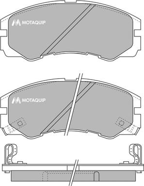 Motaquip LVXL756 - Kit de plaquettes de frein, frein à disque cwaw.fr