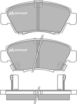 Motaquip LVXL752 - Kit de plaquettes de frein, frein à disque cwaw.fr