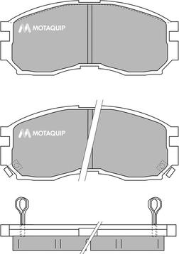 Motaquip LVXL719 - Kit de plaquettes de frein, frein à disque cwaw.fr