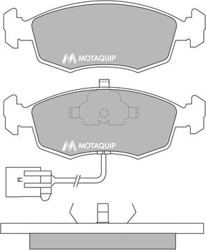 Motaquip LVXL780 - Kit de plaquettes de frein, frein à disque cwaw.fr