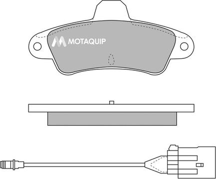 Motaquip LVXL781 - Kit de plaquettes de frein, frein à disque cwaw.fr