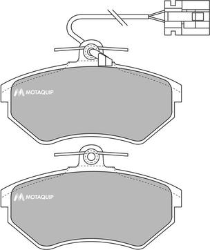 Motaquip LVXL739 - Kit de plaquettes de frein, frein à disque cwaw.fr