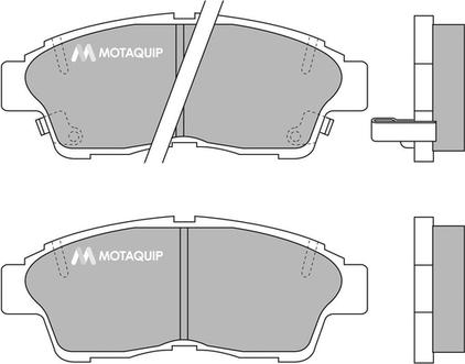 Motaquip LVXL734 - Kit de plaquettes de frein, frein à disque cwaw.fr