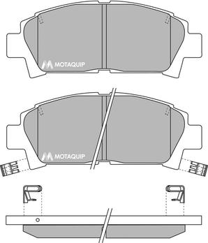 Motaquip LVXL735 - Kit de plaquettes de frein, frein à disque cwaw.fr