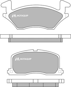 Motaquip LVXL736 - Kit de plaquettes de frein, frein à disque cwaw.fr