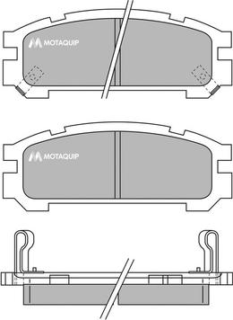 Motaquip LVXL733 - Kit de plaquettes de frein, frein à disque cwaw.fr