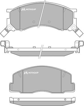 Motaquip LVXL737 - Kit de plaquettes de frein, frein à disque cwaw.fr