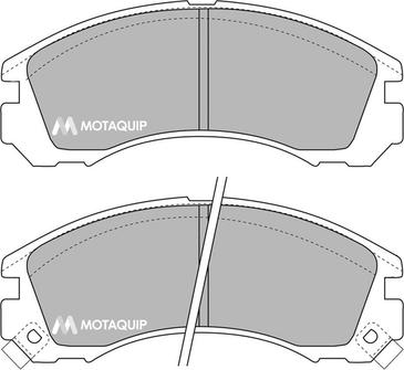 Motaquip LVXL721 - Kit de plaquettes de frein, frein à disque cwaw.fr