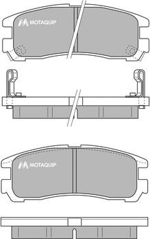 Motaquip LVXL770 - Kit de plaquettes de frein, frein à disque cwaw.fr