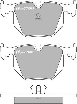 Motaquip LVXL777 - Kit de plaquettes de frein, frein à disque cwaw.fr