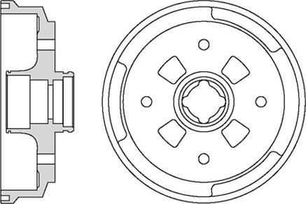 Motaquip VBD55 - Tambour de frein cwaw.fr