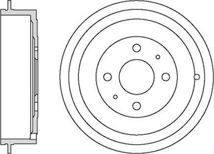 Motaquip VBD666 - Tambour de frein cwaw.fr