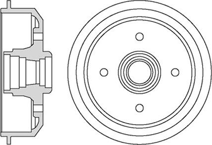 Motaquip VBD606 - Tambour de frein cwaw.fr