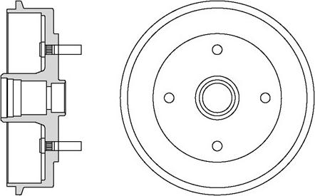 Motaquip VBD611 - Tambour de frein cwaw.fr