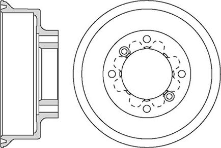 Motaquip VBD628 - Tambour de frein cwaw.fr