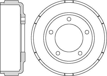 Motaquip VBE686 - Tambour de frein cwaw.fr