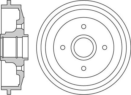 Motaquip VBE677 - Tambour de frein cwaw.fr