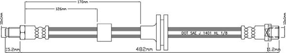 Motaquip VBH956 - Flexible de frein cwaw.fr