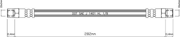 Motaquip VBH966 - Flexible de frein cwaw.fr