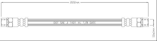 Motaquip VBH962 - Flexible de frein cwaw.fr