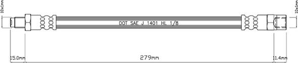 Motaquip VBH982 - Flexible de frein cwaw.fr