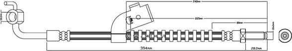 Motaquip VBH973 - Flexible de frein cwaw.fr