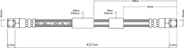 Motaquip VBH977 - Flexible de frein cwaw.fr