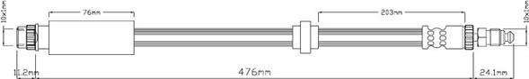 Motaquip VBH499 - Flexible de frein cwaw.fr