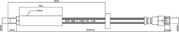 Motaquip VBH497 - Flexible de frein cwaw.fr