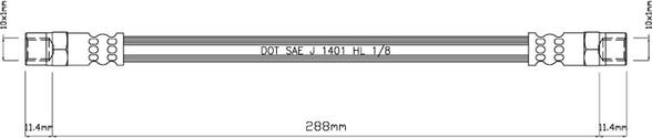 Motaquip VBH440 - Flexible de frein cwaw.fr