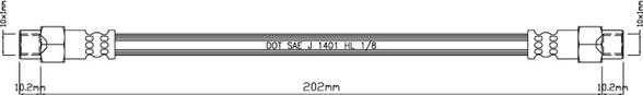 Motaquip VBH462 - Flexible de frein cwaw.fr