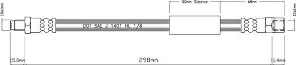 Motaquip VBH438 - Flexible de frein cwaw.fr