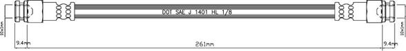 Motaquip VBH504 - Flexible de frein cwaw.fr