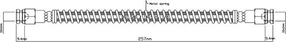 Motaquip VBH507 - Flexible de frein cwaw.fr