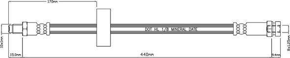 Motaquip VBH510 - Flexible de frein cwaw.fr