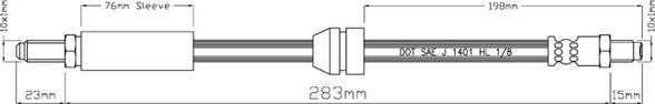 Motaquip VBH511 - Flexible de frein cwaw.fr