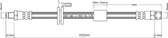 Motaquip VBH589 - Flexible de frein cwaw.fr