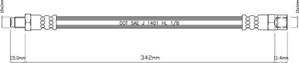 Motaquip VBH644 - Flexible de frein cwaw.fr