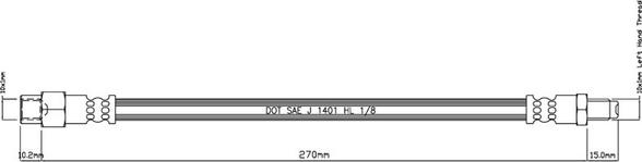 Motaquip VBH643 - Flexible de frein cwaw.fr