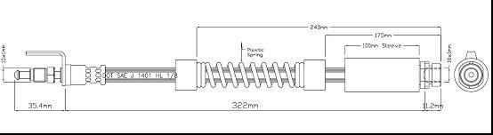 Motaquip VBH1067 - Flexible de frein cwaw.fr