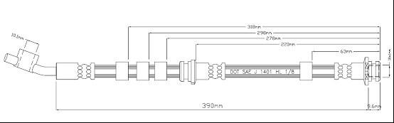 Motaquip VBH1010 - Flexible de frein cwaw.fr