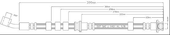 Motaquip VBH1012 - Flexible de frein cwaw.fr