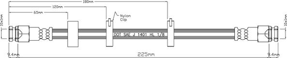 Motaquip VBH1021 - Flexible de frein cwaw.fr