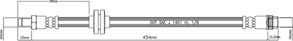 Motaquip VBH1153 - Flexible de frein cwaw.fr