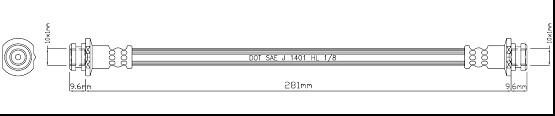 Motaquip VBH1133 - Flexible de frein cwaw.fr