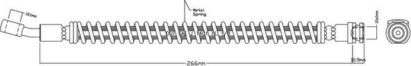 Motaquip VBH1171 - Flexible de frein cwaw.fr